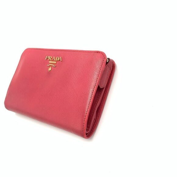 💥AUTHENTIC💥 Prada Saffiano Leather Wallet Pink - Picture 4 of 9